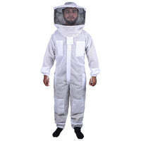 Thumbnail for Beekeeping Bee Full Suit 3 Layer Mesh Ultra Cool Ventilated Round Head Beekeeping Protective Gear SIZE M