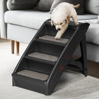 Thumbnail for i.Pet Dog Ramp Steps For Bed Sofa Car Pet Stairs Ladder Portable Foldable Black