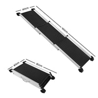 Thumbnail for i.Pet Dog Ramp Pet Stairs Steps Car SUV Foldable Portable Ladder Adjustable