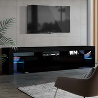 Thumbnail for Artiss Entertainment Unit TV Cabinet LED 189cm Black Elo