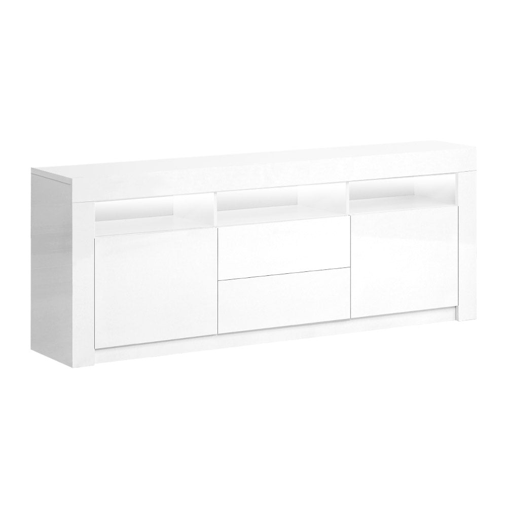 Artiss Entertainment Unit TV Cabinet LED 160cm White Anna