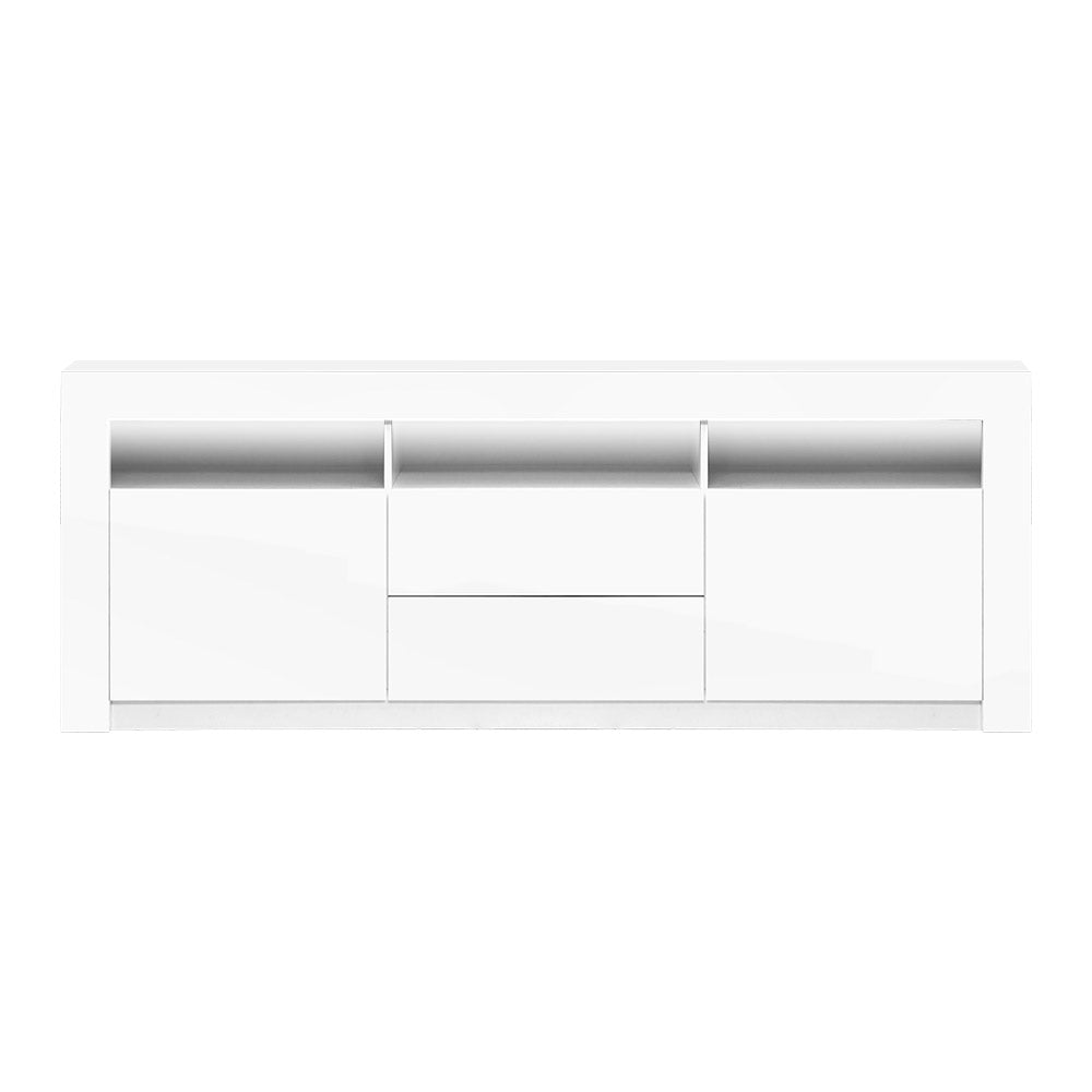 Artiss Entertainment Unit TV Cabinet LED 160cm White Anna