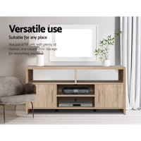 Thumbnail for Artiss TV Cabinet Entertainment Unit 140cm Oak Ken