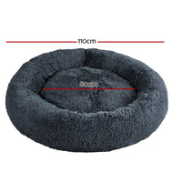 Thumbnail for i.Pet Pet Bed Dog Cat 110cm Calming Extra Large Soft Plush Dark Grey