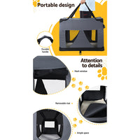 Thumbnail for i.Pet Pet Carrier Soft Crate Dog Cat Travel 121x80CM Portable Foldable Car 4XL