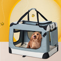 Thumbnail for i.Pet Pet Carrier Soft Crate Dog Cat Travel 70x52CM Portable Foldable Car Large