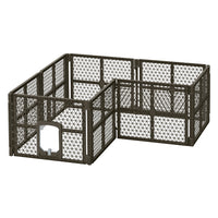 Thumbnail for i.Pet Dog Playpen Enclosure 8 Panel Pet Fence Plastic Play Pen