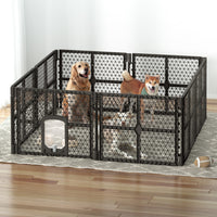 Thumbnail for i.Pet Dog Playpen Enclosure 8 Panel Pet Fence Plastic Play Pen