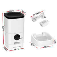 Thumbnail for i.Pet Automatic Pet Feeder 6L Wifi Camera Dog Cat Smart Food Dispenser Timer