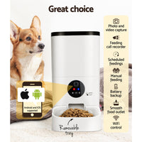 Thumbnail for i.Pet Automatic Pet Feeder 6L Wifi Camera Dog Cat Smart Food Dispenser Timer