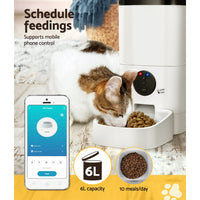 Thumbnail for i.Pet Automatic Pet Feeder 6L Wifi Auto Dog Cat Smart Food Dispenser Timer