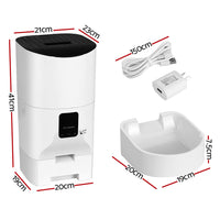 Thumbnail for i.Pet Automatic Pet Feeder 9L Wifi Auto Dog Cat Feeder Smart Food Dispenser Timer