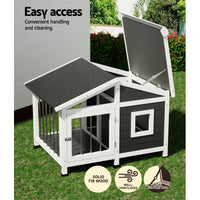 Thumbnail for i.Pet Dog Kennel House Large Wooden Outdoor Pet Kennels Indoor Puppy Cabin Home