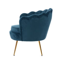 Thumbnail for Artiss Armchair Velvet Blue Callista