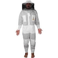 Thumbnail for OZBee Premium Full Suit 3 Layer Mesh Ultra Cool Ventilated Round Head Beekeeping Protective Gear Size  L