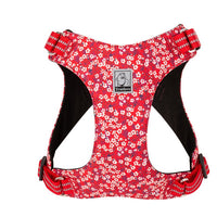 Thumbnail for Floral Doggy Harness Red XS