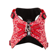 Thumbnail for Floral Doggy Harness Red L