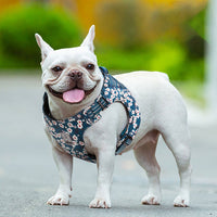 Thumbnail for Floral Doggy Harness Saxony Blue 2XS