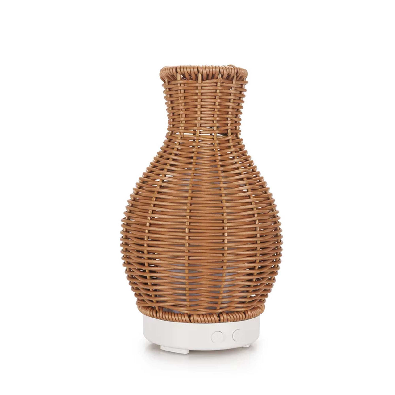 Essential Oil Aroma Diffuser and Remote - 100ml Rattan Vase Mist Humidifier - Bring To Door 