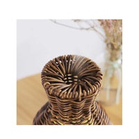 Thumbnail for Essential Oil Aroma Diffuser and Remote - 100ml Rattan Vase Mist Humidifier - Bring To Door 