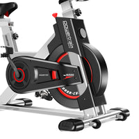 Thumbnail for Powertrain IS-500 Heavy-Duty Exercise Spin Bike Electroplated - Silver