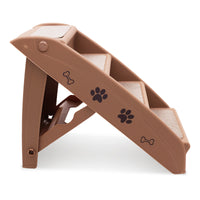 Thumbnail for Furtastic 50cm Foldable Step Ladder Stairs - Brown