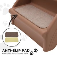 Thumbnail for Furtastic 50cm Foldable Step Ladder Stairs - Brown