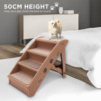 Thumbnail for Furtastic 50cm Foldable Step Ladder Stairs - Brown