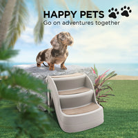 Thumbnail for Furtastic 38cm Foldable Pet Stairs Ramp - Grey