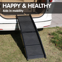 Thumbnail for Furtastic 152cm Portable Dog Pet Ramp - Black