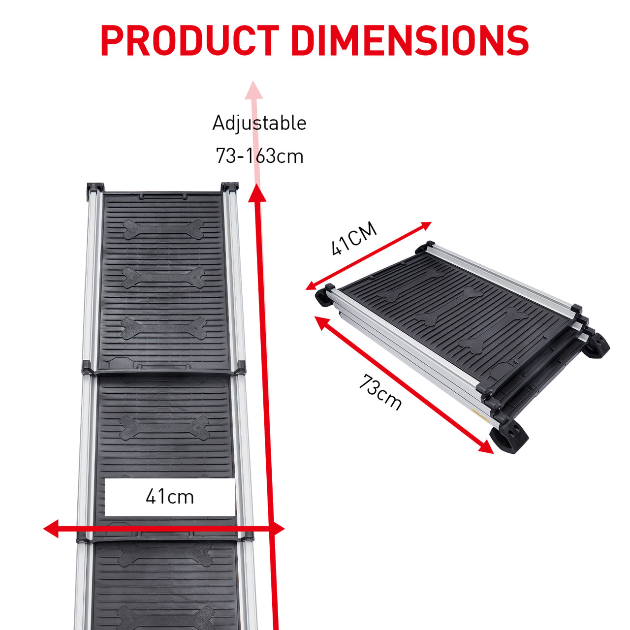 Furtastic Heavy-Duty Aluminium Telescopic Pet Ramp