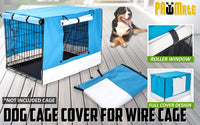 Thumbnail for Cage Cover Enclosure for Wire Dog Cage Crate 48in BLUE