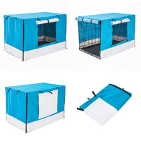 Thumbnail for Cage Cover Enclosure for Wire Dog Cage Crate 48in BLUE