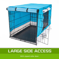 Thumbnail for Cage Cover Enclosure for Wire Dog Cage Crate 48in BLUE