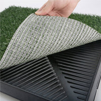 Thumbnail for Pet Dog Potty Tray Training Toilet + 1 Grass Mat 63cm x 50cm