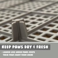 Thumbnail for Dog Pet Potty Tray Training Toilet Detachable Wall T2 GREY