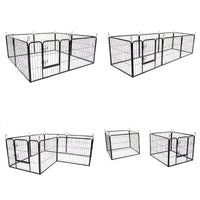 Thumbnail for Pet Playpen Heavy Duty Foldable Dog Cage 8 Panel 31in