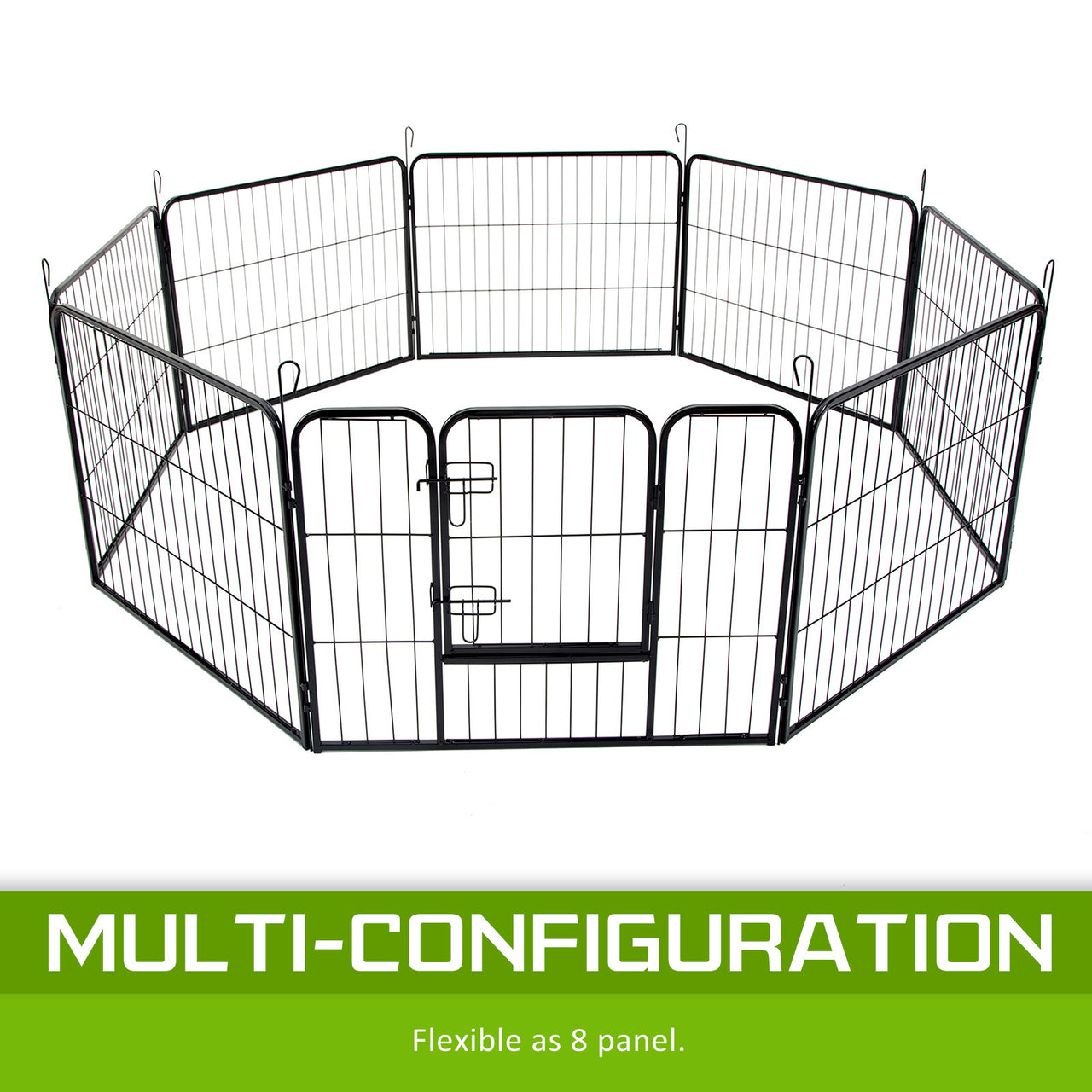 Pet Playpen Heavy Duty Foldable Dog Cage 8 Panel 31in