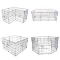 Thumbnail for Pet Playpen Foldable Dog Cage 8 Panel 36in