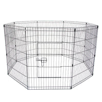 Thumbnail for Pet Playpen Foldable Dog Cage 8 Panel 42in