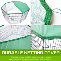 Thumbnail for Pet Playpen Foldable Dog Cage 8 Panel 42in with Cover