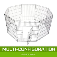 Thumbnail for Pet Playpen Foldable Dog Cage 8 Panel 42in with Cover