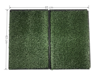 Thumbnail for YES4PETS Indoor Dog Puppy Toilet Grass Potty Training Mat Loo Pad 85 x 63 cm