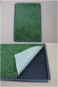 Thumbnail for YES4PETS Indoor Dog Puppy Toilet Grass Potty Training Mat Loo Pad 85 x 63 cm