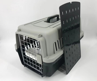 Thumbnail for YES4PETS Medium Dog Cat Crate Pet Carrier Airline Cage With Bowl & Tray-Black