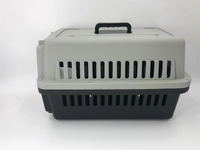 Thumbnail for YES4PETS Medium Dog Cat Crate Pet Carrier Airline Cage With Bowl & Tray-Black