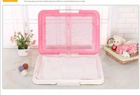 Thumbnail for YES4PETS Medium Portable Dog Potty Training Tray Pet Puppy Toilet Trays Loo Pad Mat Pink