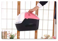 Thumbnail for YES4PETS Medium Portable Travel Dog Cat Crate Pet Carrier Cage Comfort With Mat-Pink