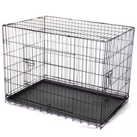 Thumbnail for YES4PETS 36' Collapsible Metal Dog Cat Puppy Crate Cage Cat Rabbit Carrier