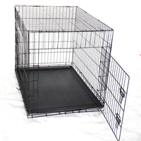 Thumbnail for YES4PETS 36' Collapsible Metal Dog Cat Puppy Crate Cage Cat Rabbit Carrier